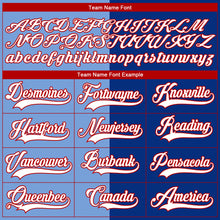 Загрузить изображение в средство просмотра галереи, Custom Royal Red Light Blue-White Split Fashion Hockey Lace Neck Jersey
