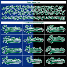 Charger l'image dans la galerie, Custom Black Kelly Green Royal-White Split Fashion Hockey Lace Neck Jersey
