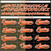 Charger l'image dans la galerie, Custom Black Orange Olive-White Split Fashion Hockey Lace Neck Jersey
