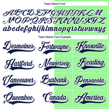 Charger l'image dans la galerie, Custom Pea Green Navy-White Split Fashion Hockey Lace Neck Jersey
