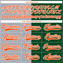 Загрузить изображение в средство просмотра галереи, Custom Green Orange Gray-White Split Fashion Hockey Lace Neck Jersey
