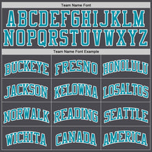 Charger l&#39;image dans la galerie, Custom Steel Gray Teal-White Authentic Basketball Jersey
