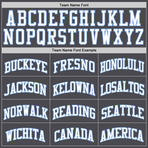 Custom Steel Gray White-Light Blue Authentic Basketball Jersey