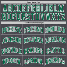 Laden Sie das Bild in den Galerie-Viewer, Custom Steel Gray Kelly Green-White Authentic Basketball Jersey
