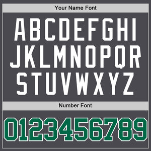 Custom Steel Gray Kelly Green-White Authentic Basketball Jersey