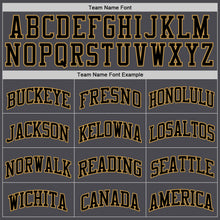 Laden Sie das Bild in den Galerie-Viewer, Custom Steel Gray Black-Old Gold Authentic Basketball Jersey

