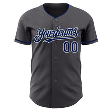 Load image into Gallery viewer, Custom Steel Gray Silver Authentic Baseball Jersey
