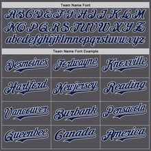 Load image into Gallery viewer, Custom Steel Gray Silver Authentic Baseball Jersey
