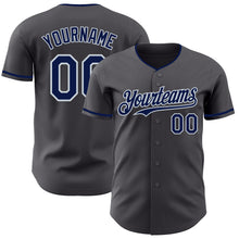 Load image into Gallery viewer, Custom Steel Gray Silver Authentic Baseball Jersey
