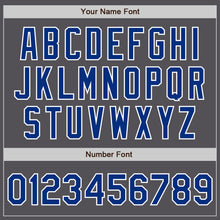 Laden Sie das Bild in den Galerie-Viewer, Custom Steel Gray Royal-White Authentic Baseball Jersey
