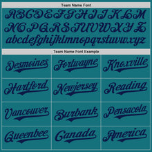 Laden Sie das Bild in den Galerie-Viewer, Custom Teal Navy Authentic Baseball Jersey
