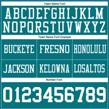 Laden Sie das Bild in den Galerie-Viewer, Custom Teal White Authentic Football Jersey
