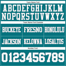 Laden Sie das Bild in den Galerie-Viewer, Custom Teal White-Gray Authentic Football Jersey
