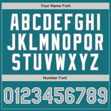 Load image into Gallery viewer, Custom Teal Gray-White Authentic Baseball Jersey
