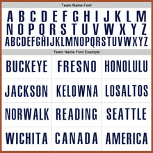 Laden Sie das Bild in den Galerie-Viewer, Custom Texas Orange White-Navy Authentic Baseball Jersey
