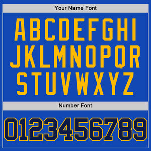 Custom Thunder Blue Navy-Gold Authentic Basketball Jersey