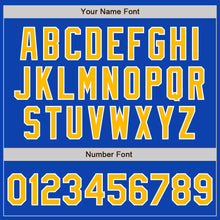 Загрузить изображение в средство просмотра галереи, Custom Thunder Blue Gold-White Authentic Baseball Jersey

