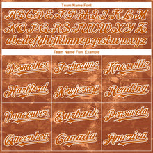 Загрузить изображение в средство просмотра галереи, Custom Tie Dye Texas Orange-White 3D Authentic Baseball Jersey
