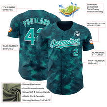 Загрузить изображение в средство просмотра галереи, Custom Tie Dye Aqua-White 3D Authentic Baseball Jersey
