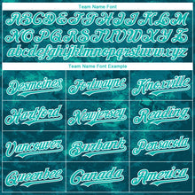 Загрузить изображение в средство просмотра галереи, Custom Tie Dye Aqua-White 3D Authentic Baseball Jersey
