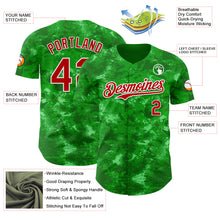 Загрузить изображение в средство просмотра галереи, Custom Tie Dye Red-White 3D Authentic Baseball Jersey
