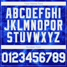 Laden Sie das Bild in den Galerie-Viewer, Custom Tie Dye White-Light Blue 3D Authentic Baseball Jersey
