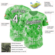 Charger l'image dans la galerie, Custom Tie Dye White-Black Shibori Pattern Authentic Baseball Jersey
