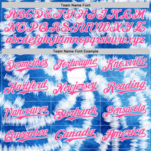 Load image into Gallery viewer, Custom Tie Dye Pink-White Shibori Pattern Authentic Baseball Jersey
