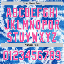 Load image into Gallery viewer, Custom Tie Dye Pink-White Shibori Pattern Authentic Baseball Jersey
