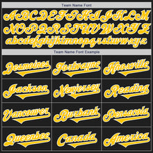 Laden Sie das Bild in den Galerie-Viewer, Custom Black Gold-White Authentic Two Tone Baseball Jersey
