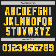 Laden Sie das Bild in den Galerie-Viewer, Custom Black Gold-White Authentic Two Tone Baseball Jersey
