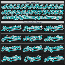Загрузить изображение в средство просмотра галереи, Custom Black Teal-White Authentic Two Tone Baseball Jersey
