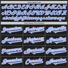 Laden Sie das Bild in den Galerie-Viewer, Custom Black Light Blue-Purple Authentic Two Tone Baseball Jersey
