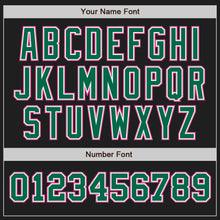 Laden Sie das Bild in den Galerie-Viewer, Custom Black Kelly Green-Pink Authentic Two Tone Baseball Jersey
