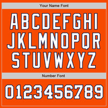 Load image into Gallery viewer, Custom Orange White-Navy Authentic Two Tone Baseball Jersey
