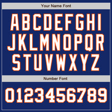 Laden Sie das Bild in den Galerie-Viewer, Custom Royal White-Orange Authentic Two Tone Baseball Jersey
