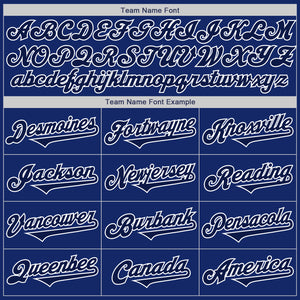 Custom Royal Navy-White Authentic Two Tone Baseball Jersey