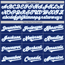 Load image into Gallery viewer, Custom Royal White-Light Blue Authentic Two Tone Baseball Jersey
