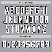 Load image into Gallery viewer, Custom Gray White-Black Authentic Two Tone Baseball Jersey
