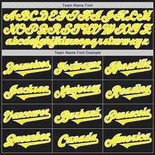Charger l&#39;image dans la galerie, Custom Black Light Yellow-White Authentic Two Tone Baseball Jersey

