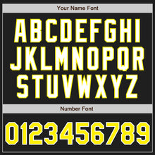 Charger l&#39;image dans la galerie, Custom Black Light Yellow-White Authentic Two Tone Baseball Jersey
