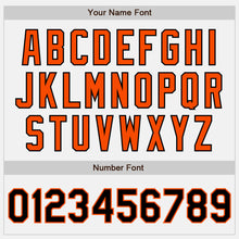 Load image into Gallery viewer, Custom White Black-Orange Authentic Two Tone Baseball Jersey
