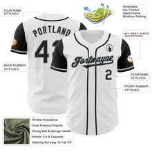 Load image into Gallery viewer, Custom White Black-Gray Authentic Two Tone Baseball Jersey
