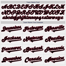 Load image into Gallery viewer, Custom White Black-Crimson Authentic Two Tone Baseball Jersey
