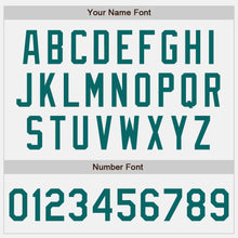 Load image into Gallery viewer, Custom White Teal Authentic Two Tone Baseball Jersey
