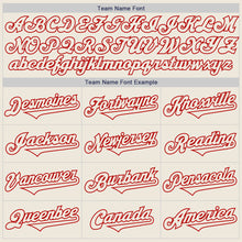 Charger l&#39;image dans la galerie, Custom Cream Red Authentic Two Tone Baseball Jersey
