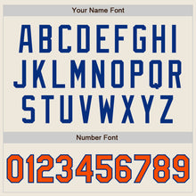 Load image into Gallery viewer, Custom Cream Orange-Royal Authentic Two Tone Baseball Jersey
