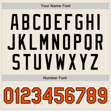 Load image into Gallery viewer, Custom Cream Orange-Black Authentic Two Tone Baseball Jersey
