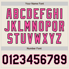 Load image into Gallery viewer, Custom Cream Black-Pink Authentic Two Tone Baseball Jersey
