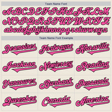 Load image into Gallery viewer, Custom Cream Pink-Black Authentic Two Tone Baseball Jersey
